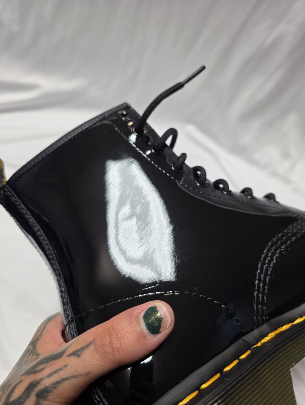Dr.martens 1460 Patent Leather Boots Size 8 - Picture 11 of 13